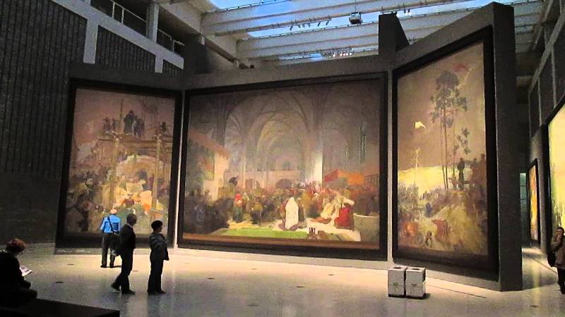 プラハ国立美術館のヴェレトゥルジュニー宮殿で アルフォンス ミュシャ スラヴ叙事詩 展 開催中 ヨーロッパ旅行情報 Euro Tour